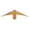 Ekena Millwork Bellingham Rough Sawn Timber Gable Bracket, Western Red Cedar, 36"W x 9"H x 2"D x 4"F, 6/12 Pitch GBW036X09X0204BEL00RWR - alternate 1